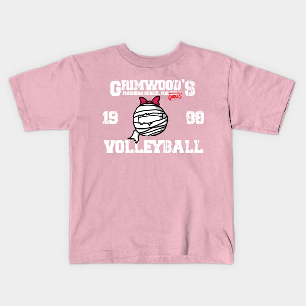 Grimwood's Volleyball- Tanis Kids T-Shirt by ClaytoniumStudios94